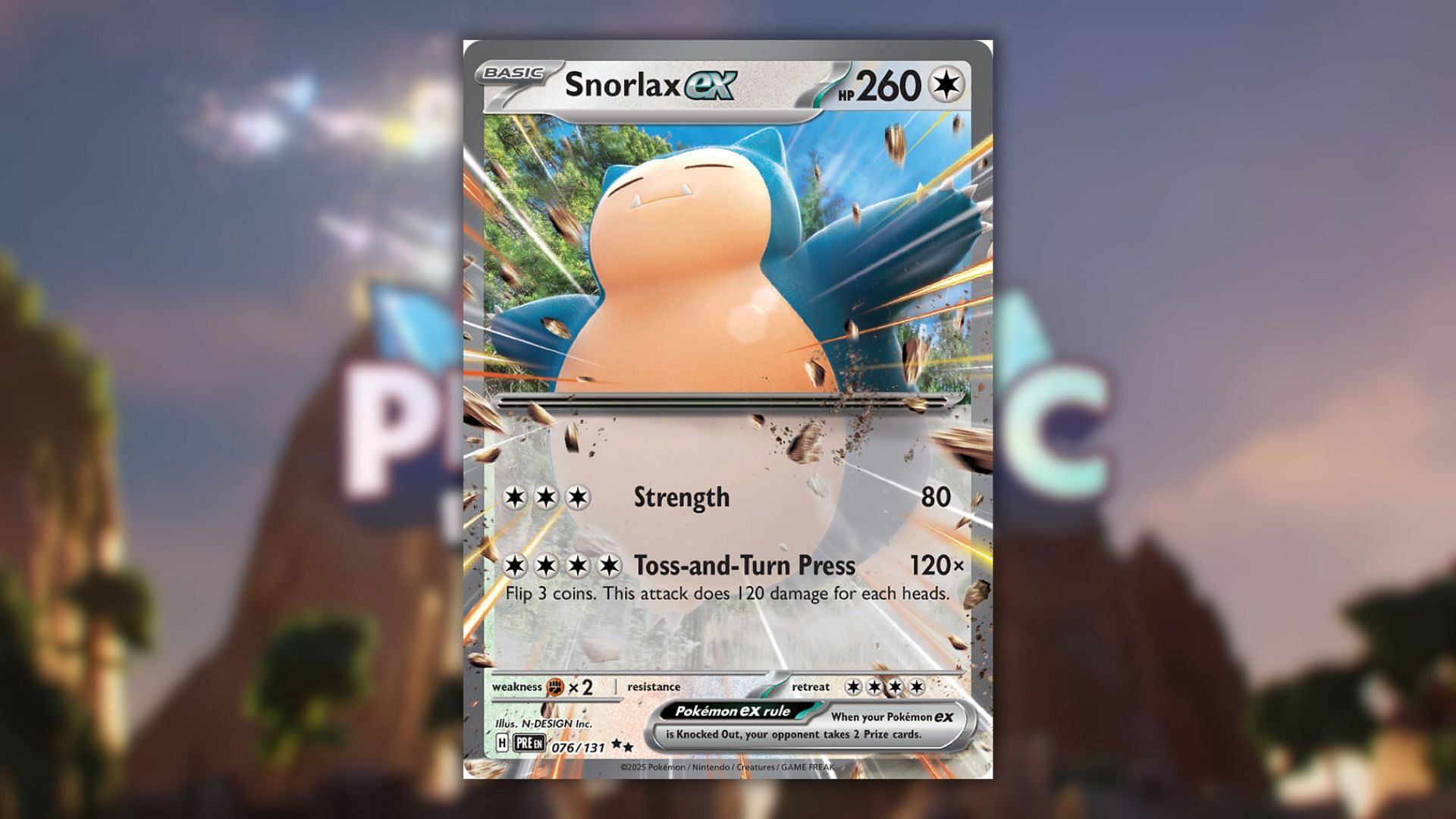 Ex carta Snorlax (immagine tramite The Pokemon Company)