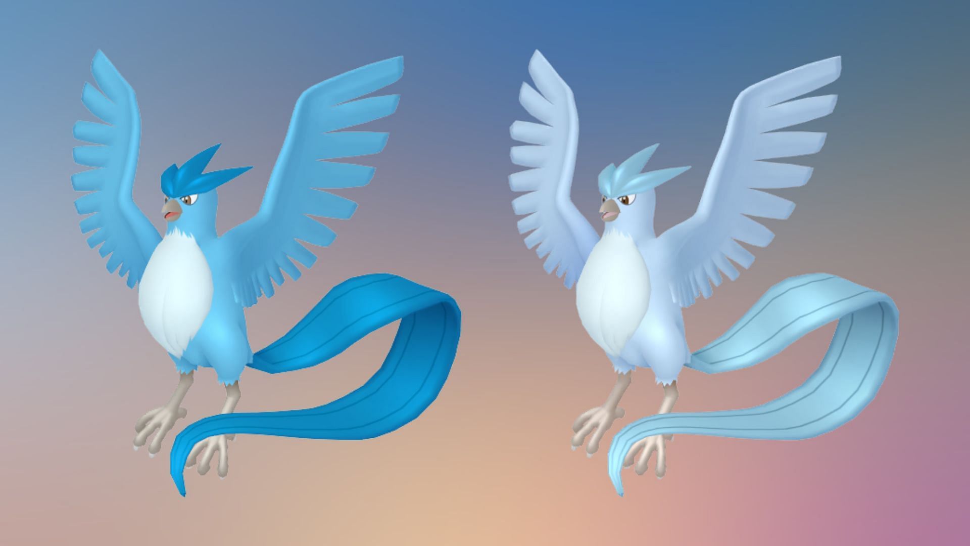 Confronto lucido Articuno (immagine tramite TPC)