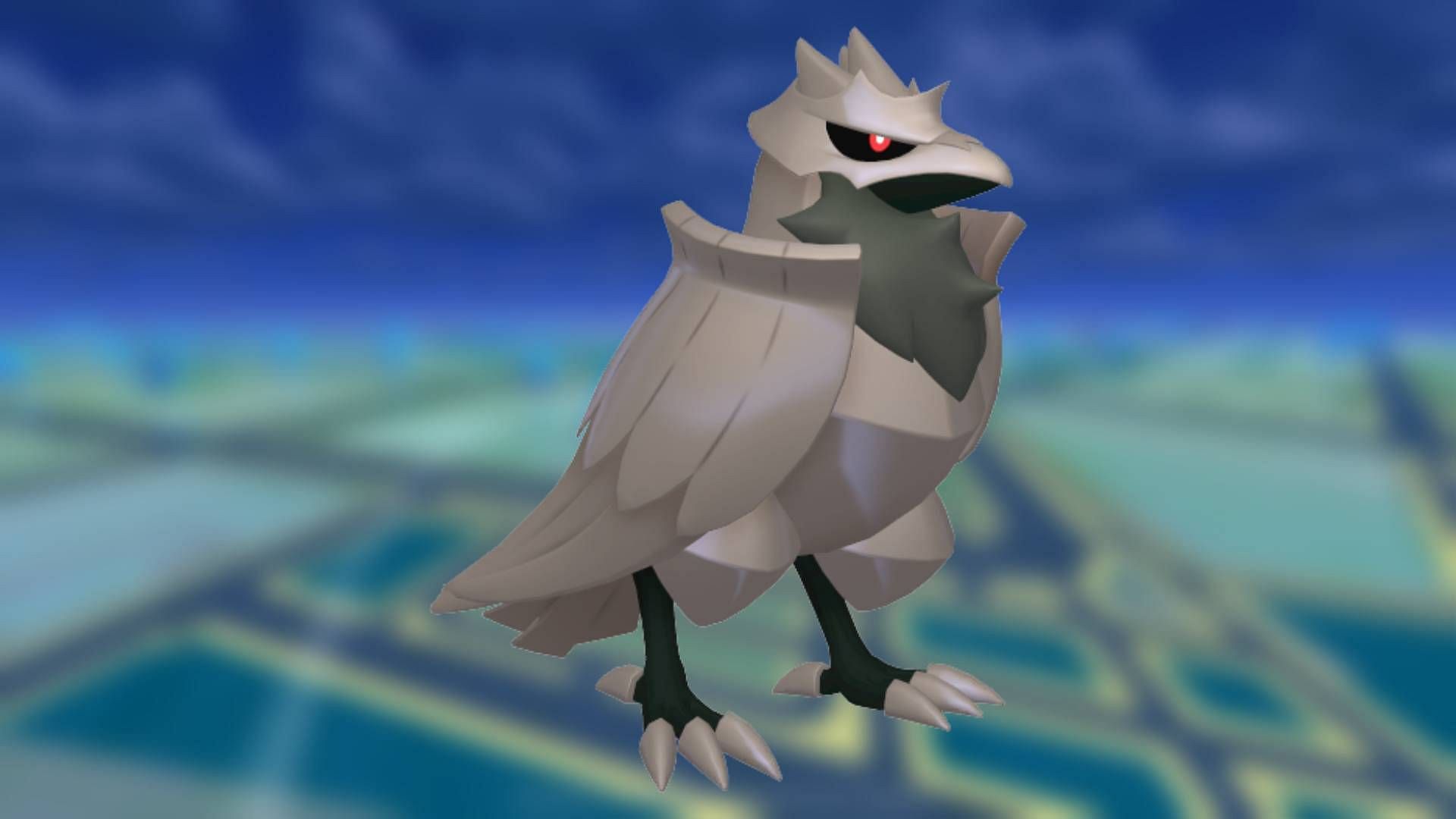 Shiny Corviknight potrebbe arrivare su Pokemon GO in un paio di occasioni diverse (Immagine via Niantic)