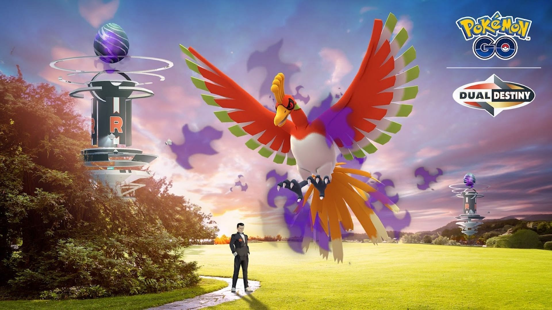 Un poster del Raid Day di Shadow Ho-Oh. (Immagine tramite Niantic)