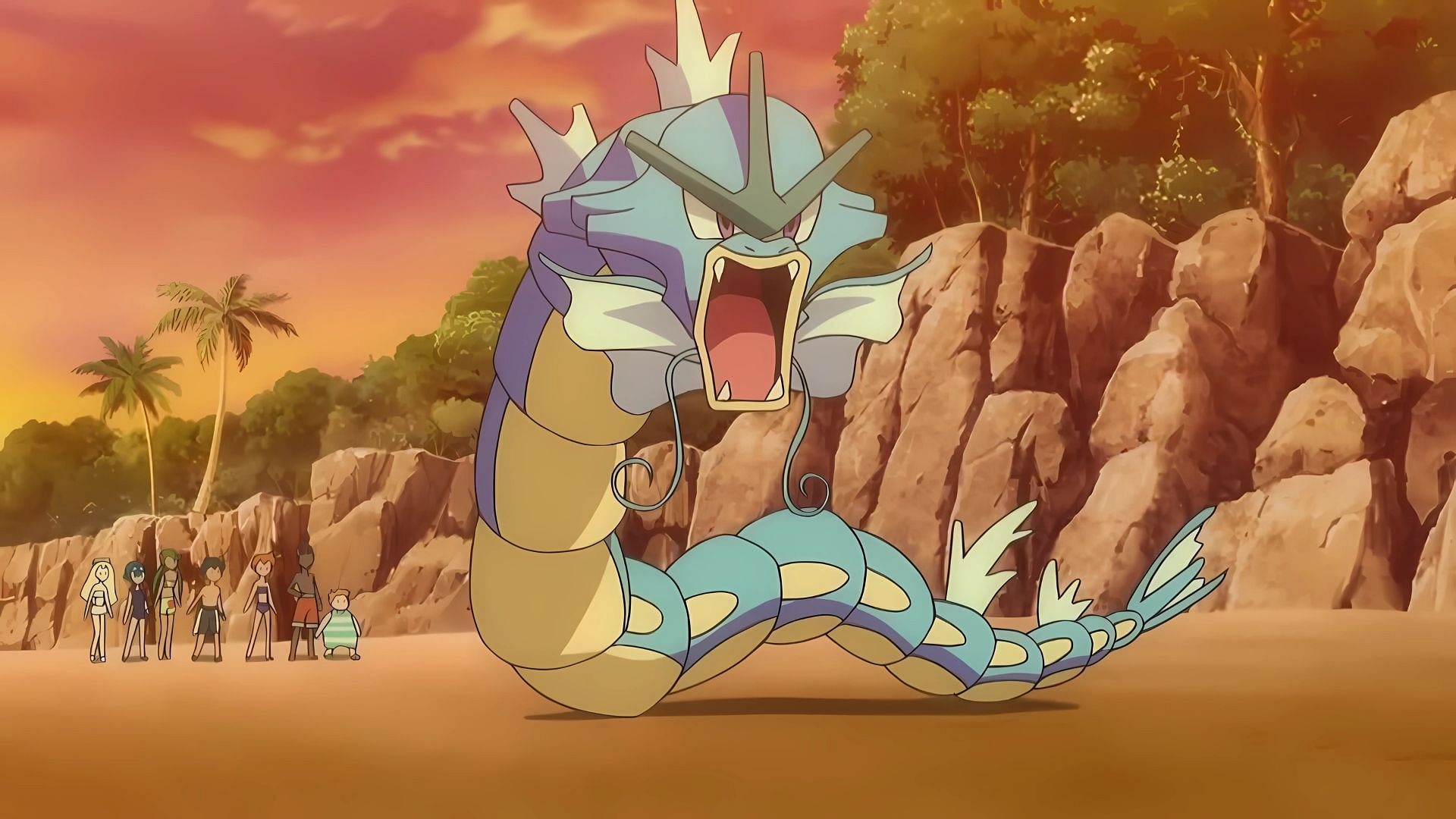 Ci sono mosse separati per Gyarados in PVP e PVE. (Immagine tramite la società Pokemon)
