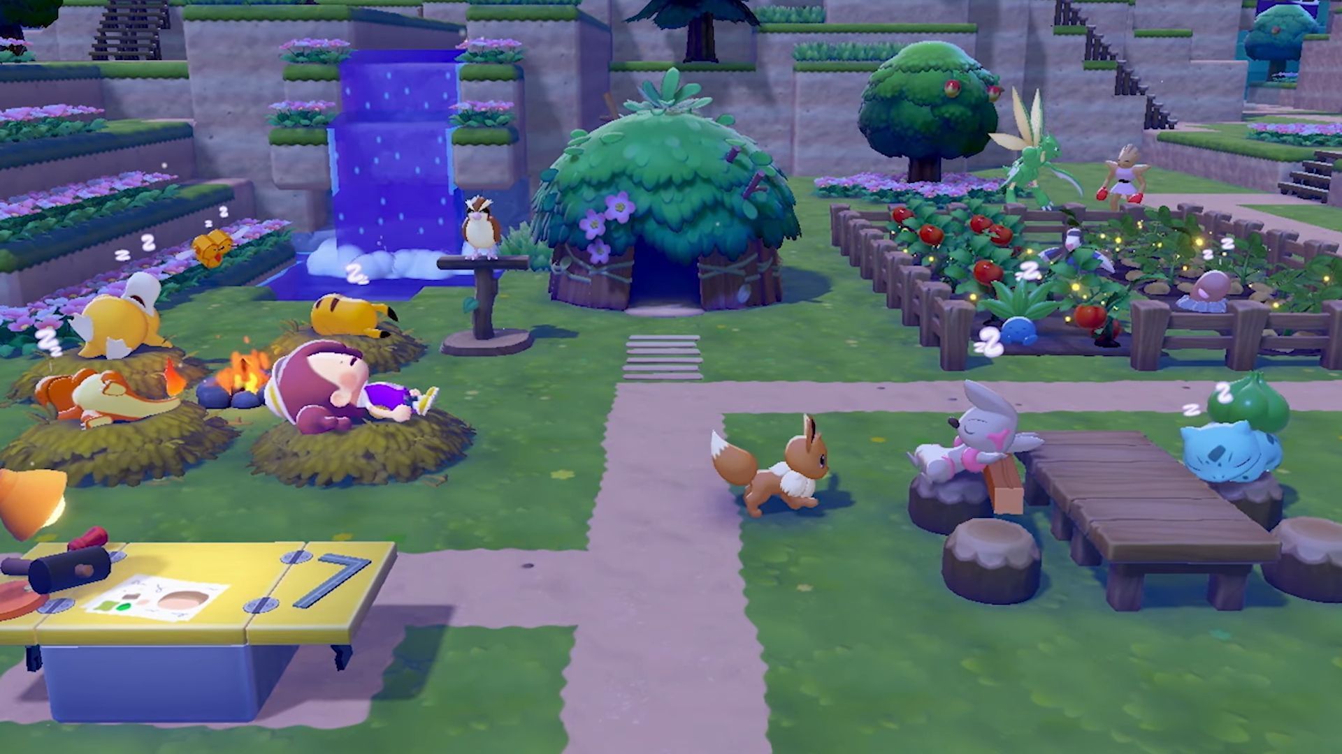 L'annuncio ha mostrato una serie di possibili creazioni all'interno di Pokemon Pokopia (immagine tramite The Pokemon Company)