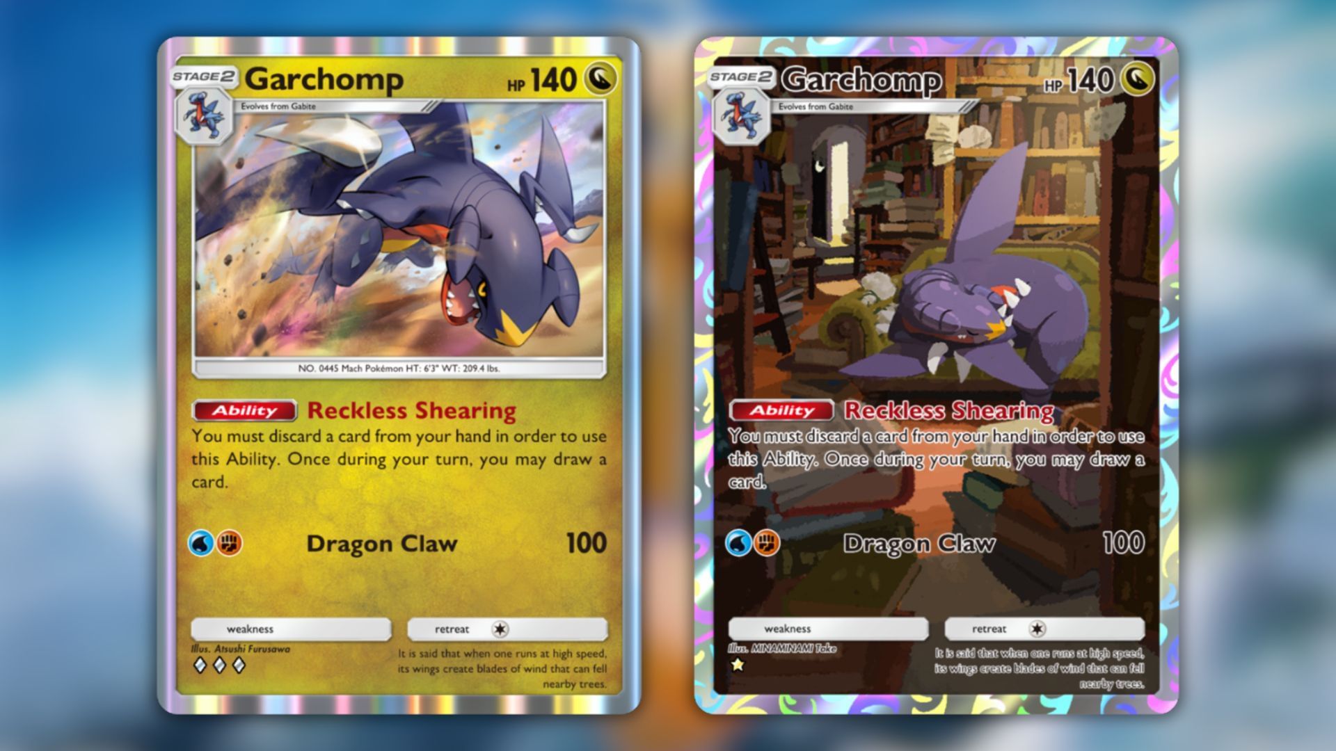 Tutti i vari vari di Garchomp di Space-Time Smackdown come visto nel gioco (immagine tramite la società Pokemon)
